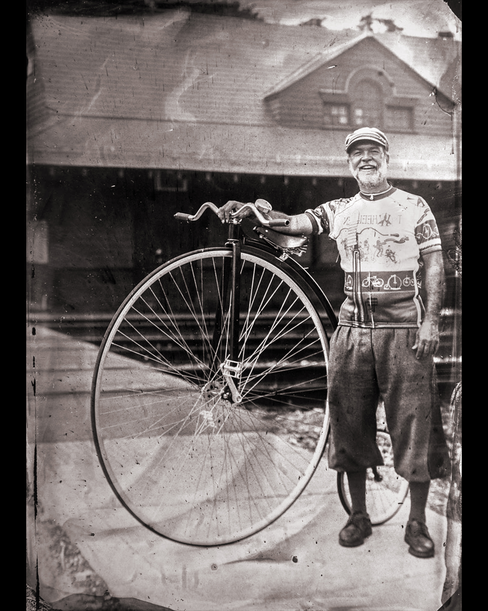 Unique tintype photobooth session