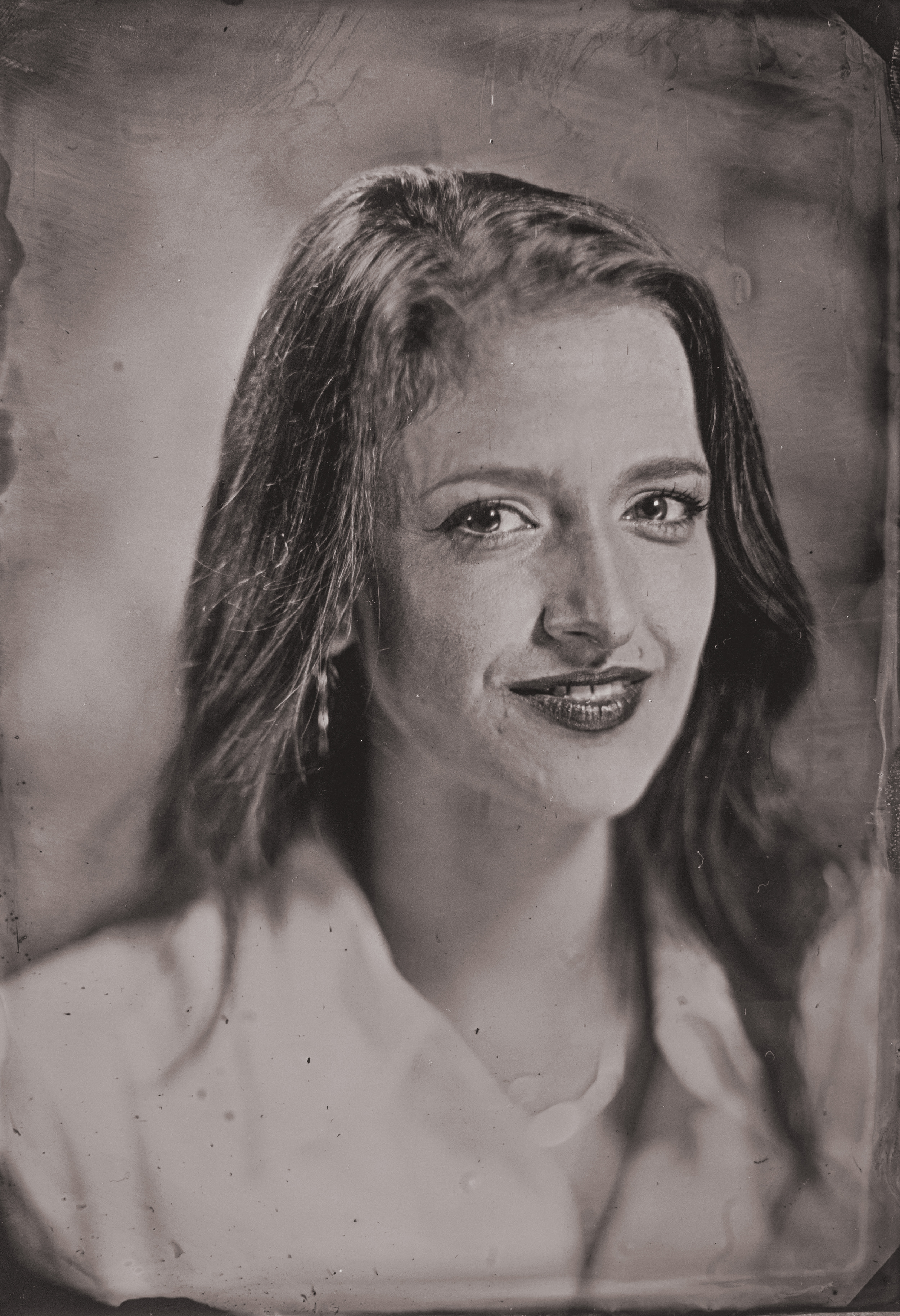 Artistic tintype photograph