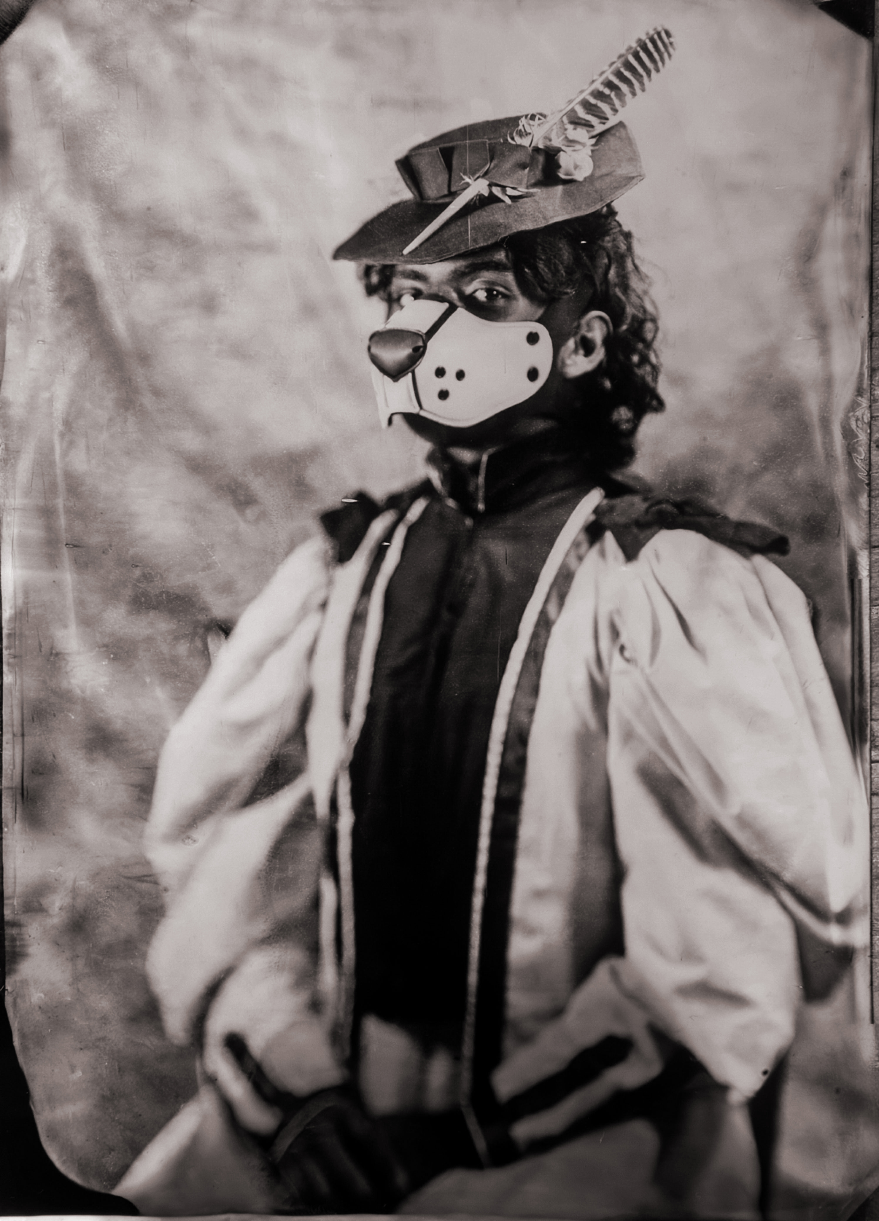 Collodion process tintype