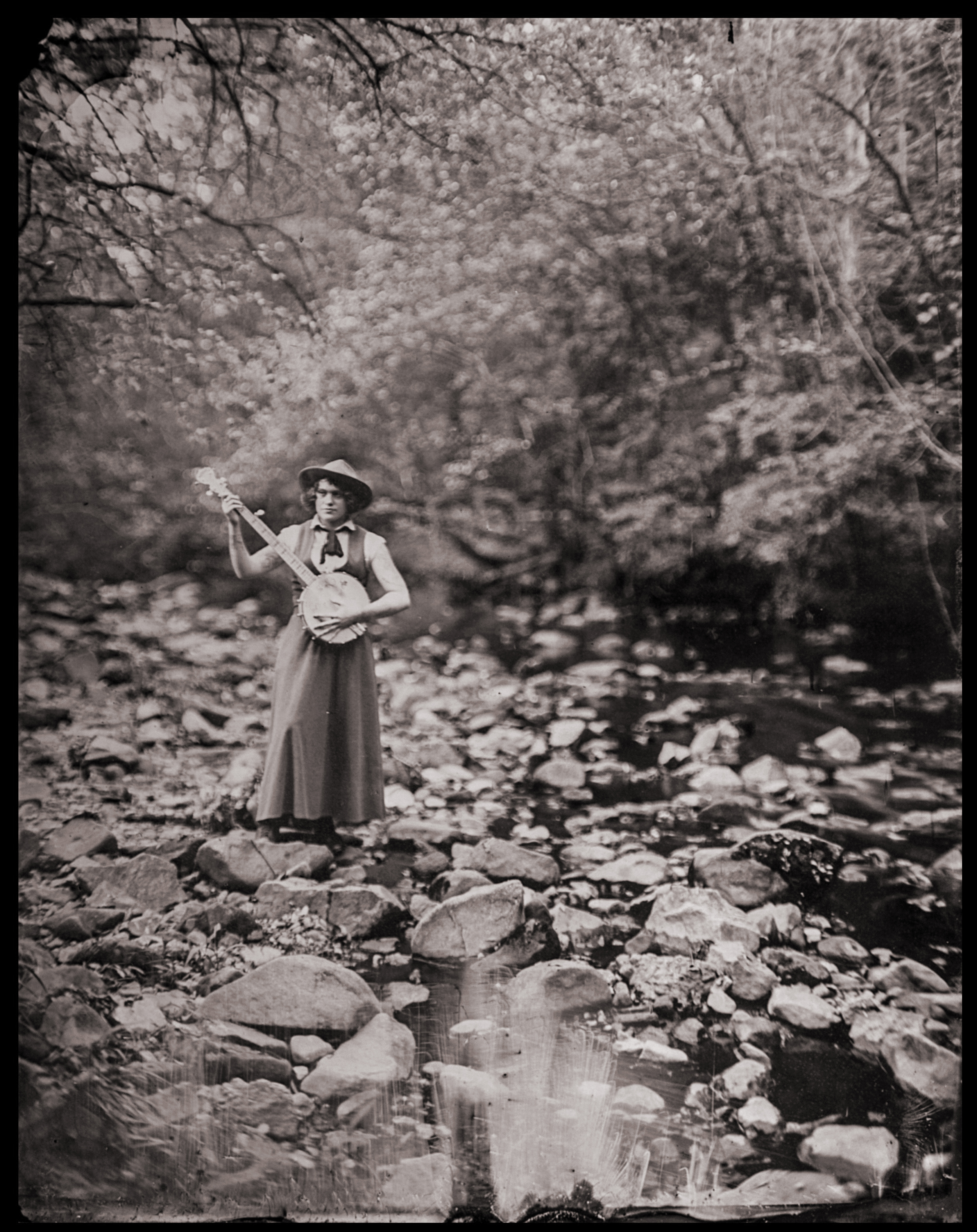 Unique tintype wedding photography